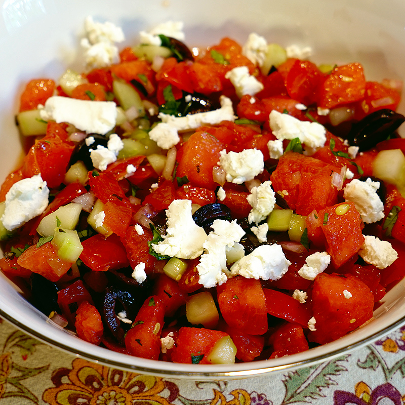 Greek-Style Watermelon Salad
