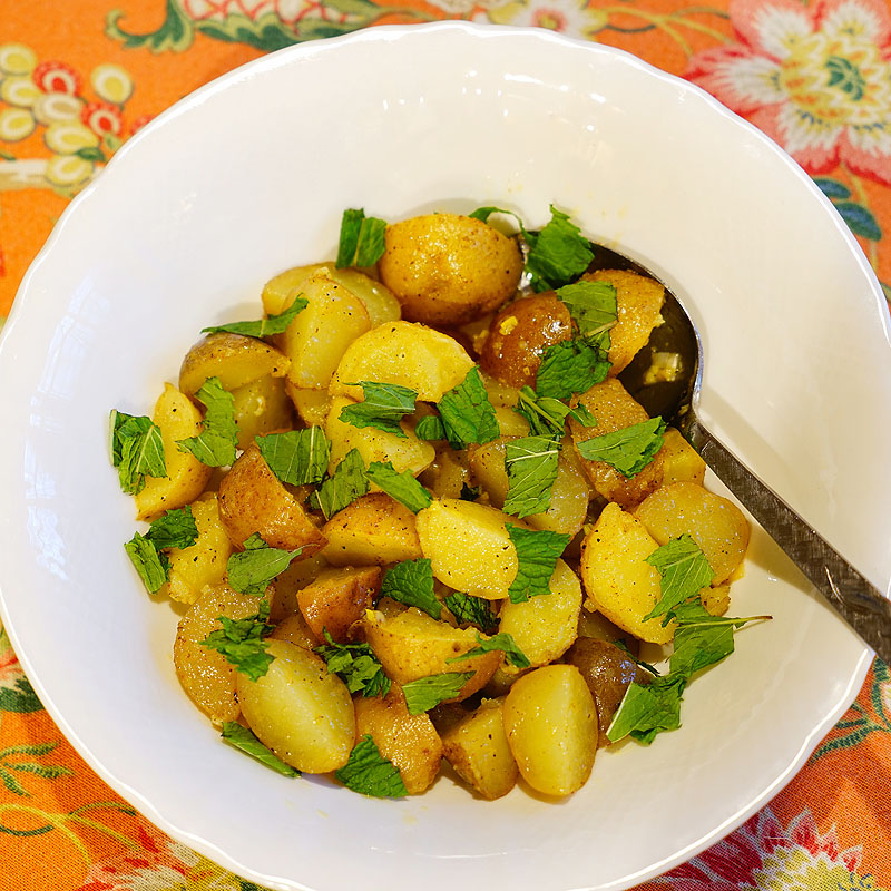 Lemon Potato Salad with Mint