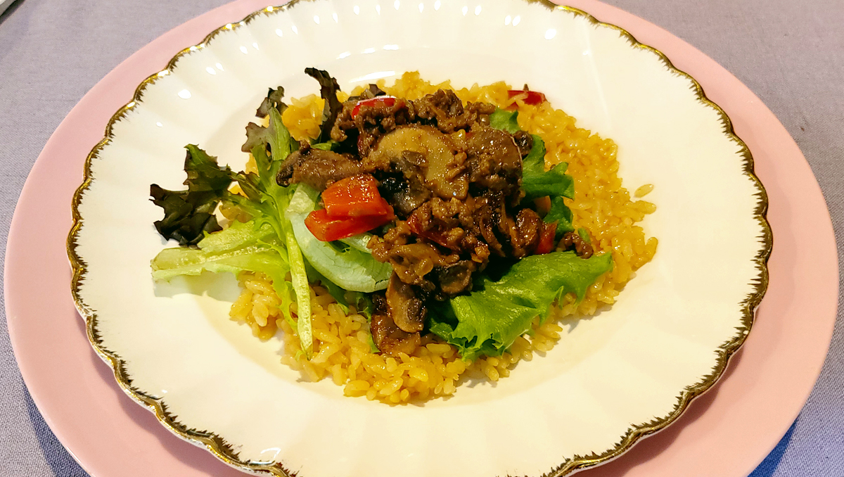Thai-Inspired Beef & Mushroom Salad.